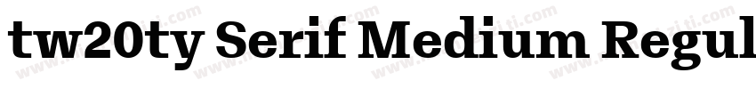 tw20ty Serif Medium Regular字体转换